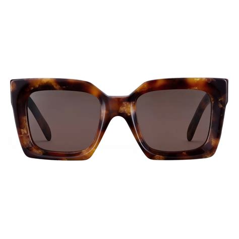 celine square plastic sunglasses havanaa brown style 426848701|CELINE PALO ALTO NEIMAN MARCUS LEATHER GOODS.